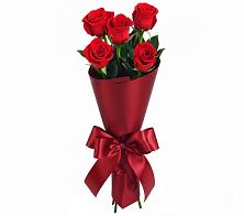 Букет 5 Красных роз Эдлесс Лав в Высоком
