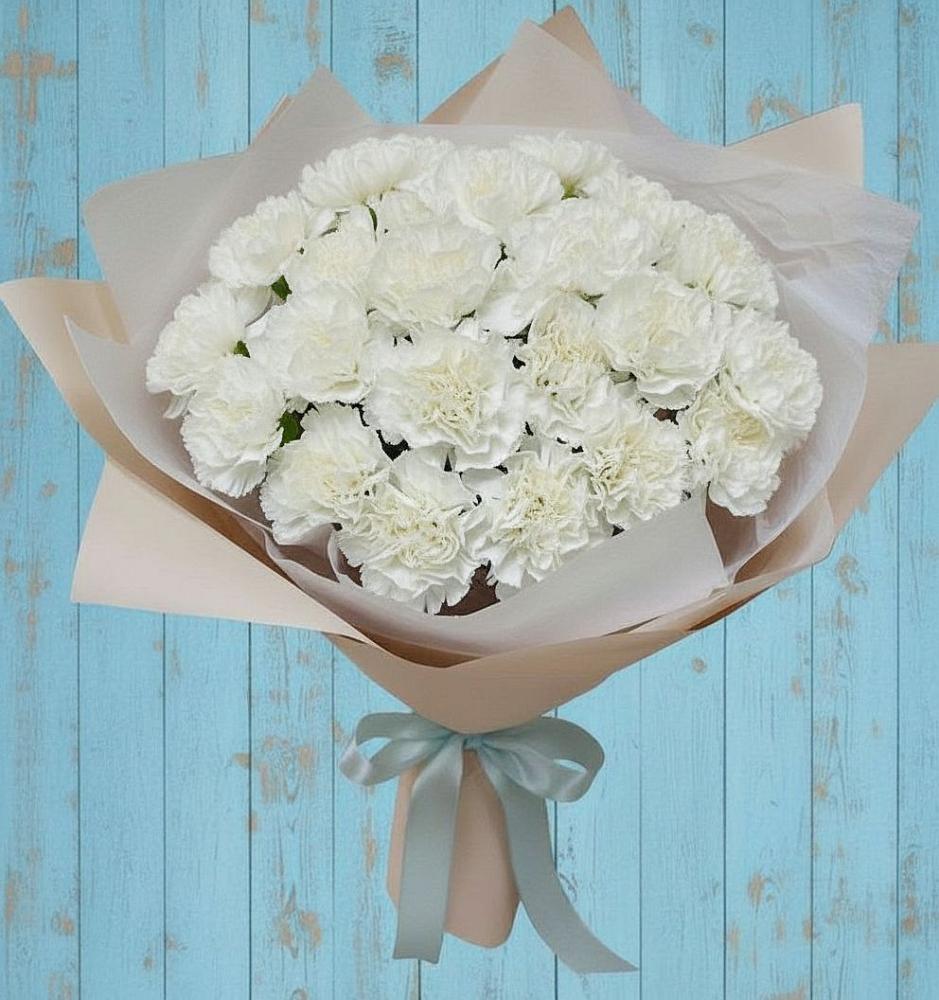 Букет цветов из: Гвоздики в Высоком