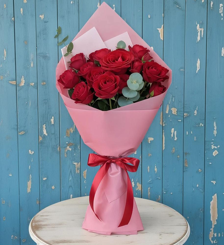 Букет цветов из: Розы в Высоком