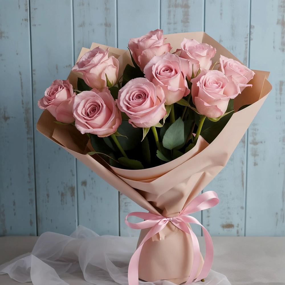 Букет цветов из: Розы в Высоком