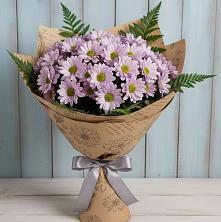Букет цветов из:  Хризантемы в Высоком