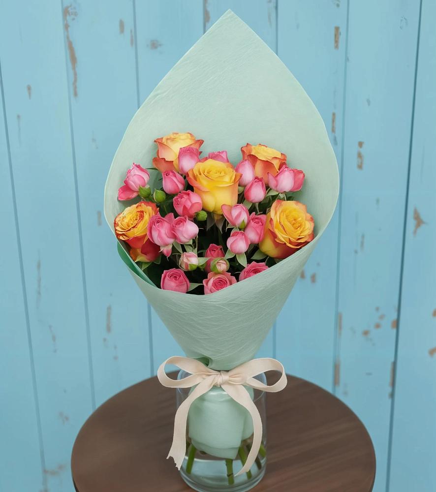 Букет цветов из: Розы в Высоком