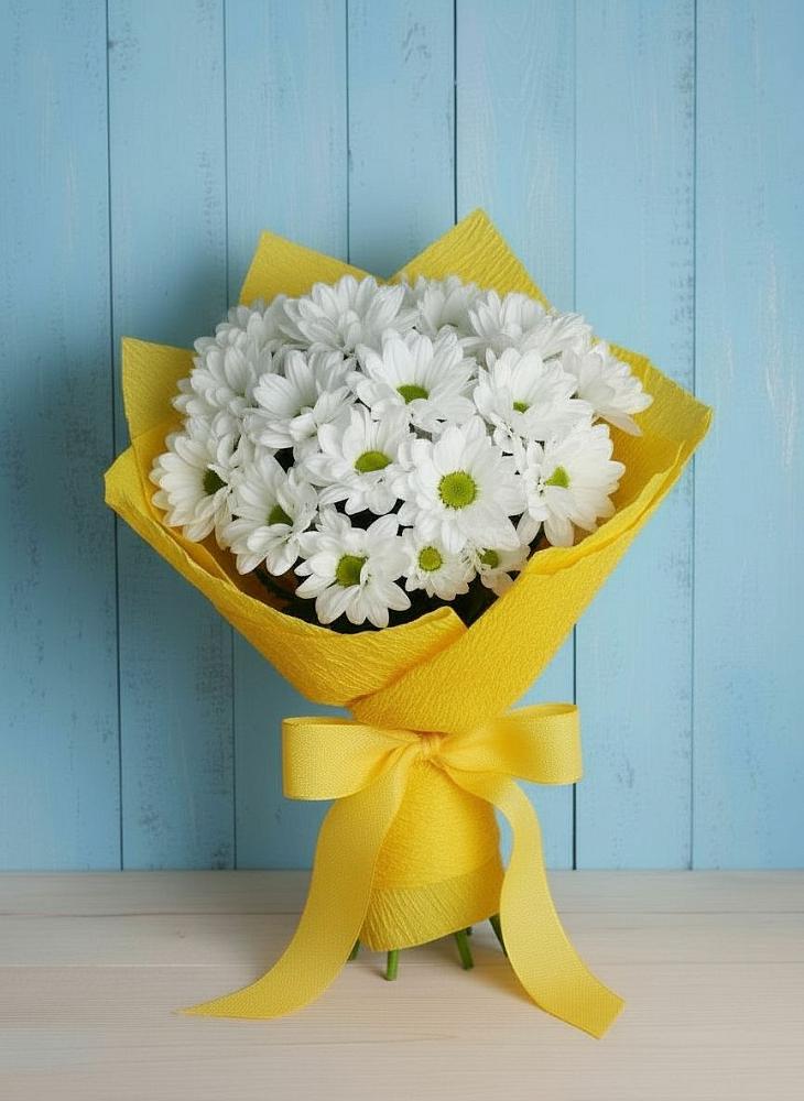 Букет цветов из: Хризантемы в Высоком