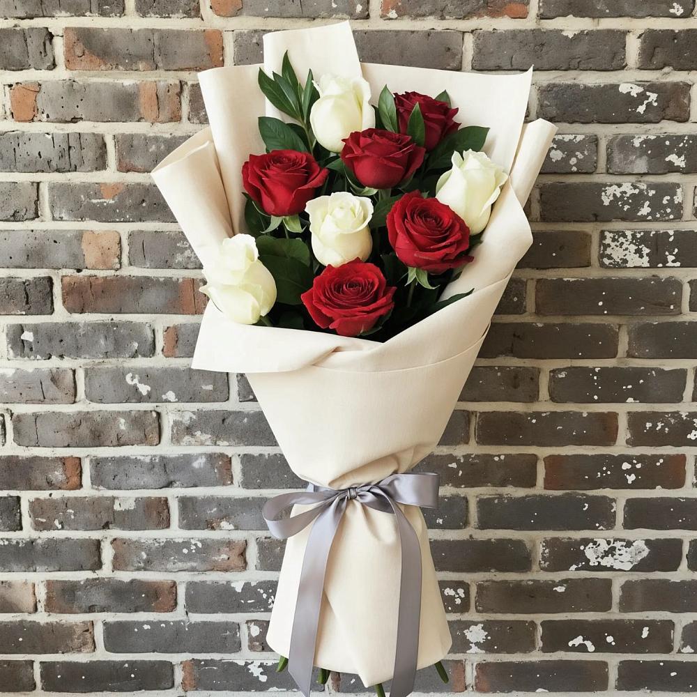 Букет цветов из: Розы в Высоком