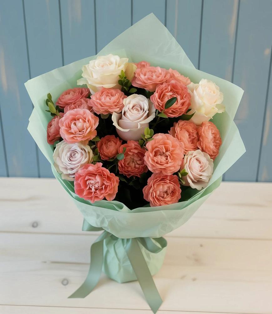 Букет цветов из: Розы в Высоком