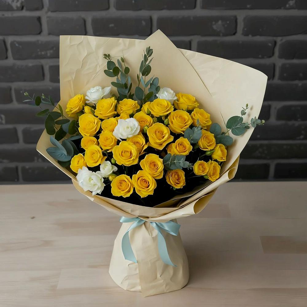 Букет цветов из: Розы в Высоком