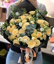 Букет цветов из:  Розы и Лизиантусы #REPLACE_PRED# Высоком