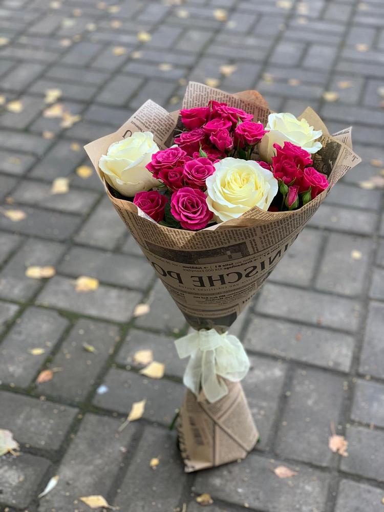 Букет цветов из: Розы в Высоком