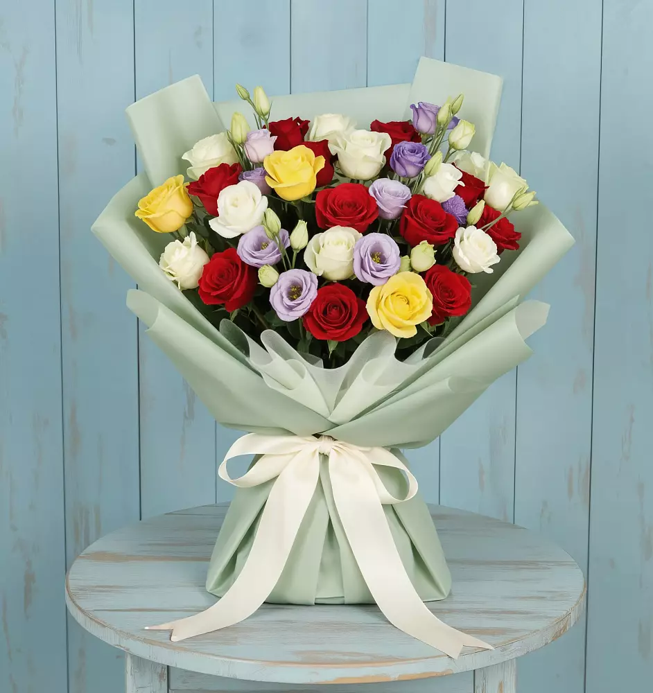 Букет цветов из: Розы в Высоком