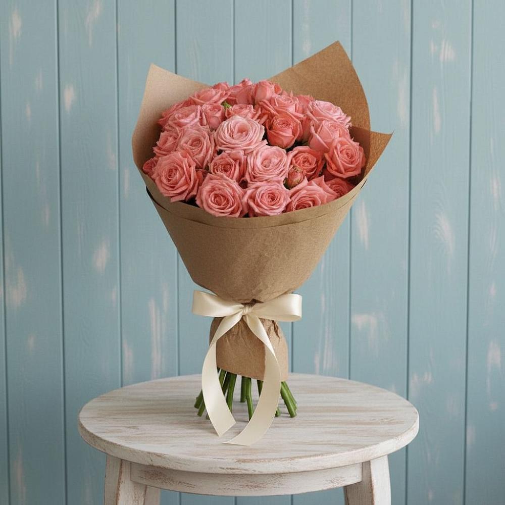 Букет цветов из: Розы в Высоком